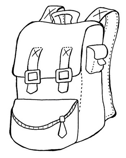 MOCHILAS DIBUJOS PARA COLOREAR