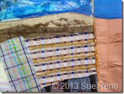 Sue Reno, In Dreams I Saw the Colors Change, Art Quilt, Work in Progress, Detail 2
