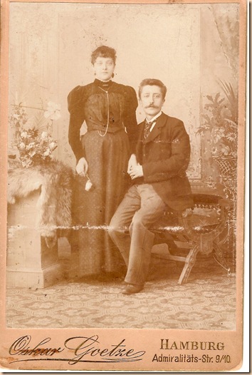 Anna Hackmann and Frederick Schridde circa 1890