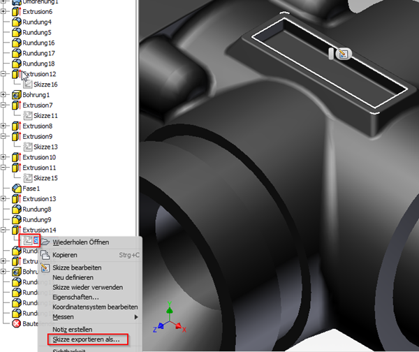 Autodesk Inventor FAQ: Inventor Skizze als DWG für AutoCAD exportieren