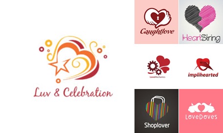 Ver Diseños de Logos alusivos al Día de San Valentín