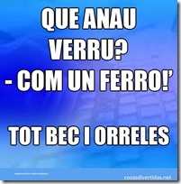 12Que anau verru - Com un ferro22 12Que anau verru - Com un ferro22