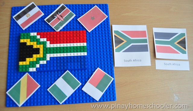 South African Flag using LEGO