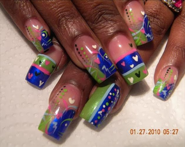 5. False Nail Designs with Rhinestones - wide 6