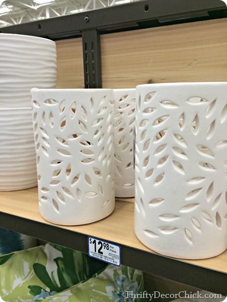 Ceramic cut out candle holders