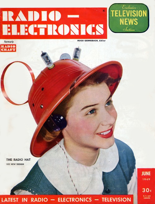Man from Mars, Radio Hat. Modeled by Hope Lange