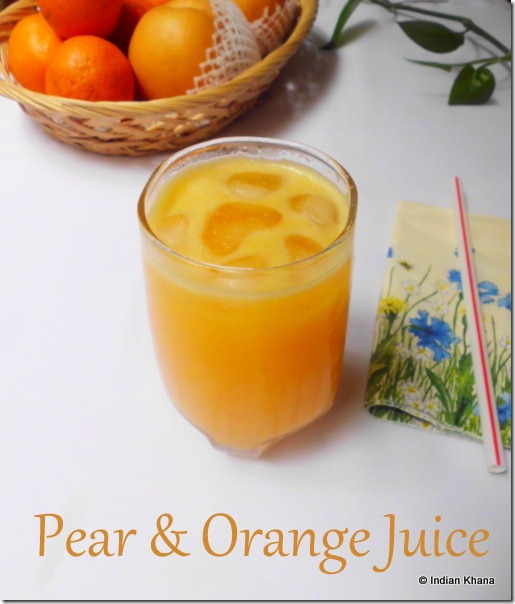Easy Pear and Orange juice recipe
