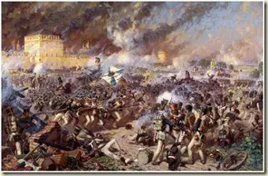 Bataille sous les murs de Smolensk en feu