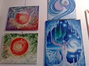 Tablouri de iarna expuse la Elite Prof Art la expozitia Culori de sarbatori