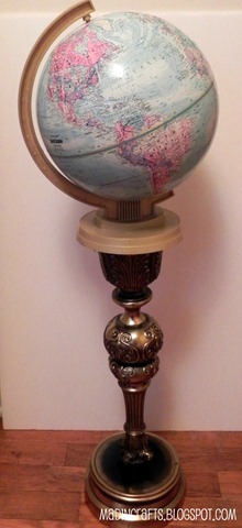globe on pedestal