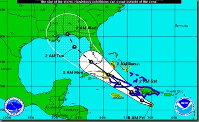 Tropical Storm Isaac cone of uncertainty and 5 day track   OrlandoSentinel.com.png
