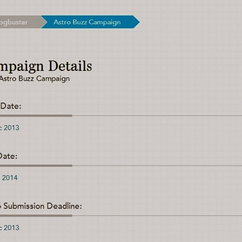 Nuffnang Blogbuster:Astro Buzz Campaign