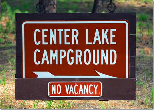 Center Lake Sign
