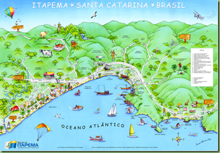 Mapa turístico de Itapema 2012