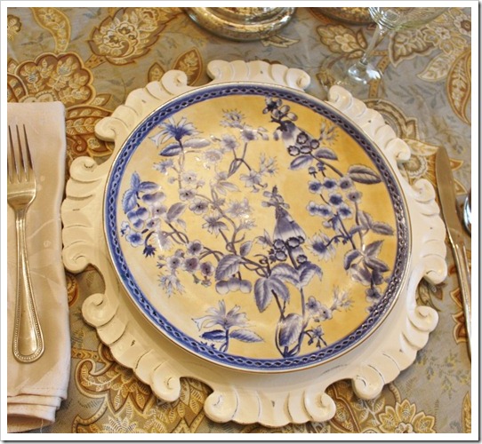 placesetting using chargers