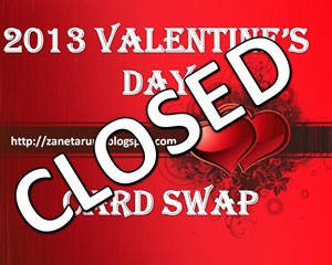 2013 Valentine's Card Swap Closed