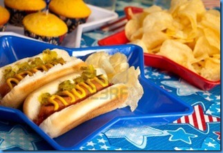 7132088-hot-dogs-and-cornbread-on-4th-of-july-in-patriotic-theme
