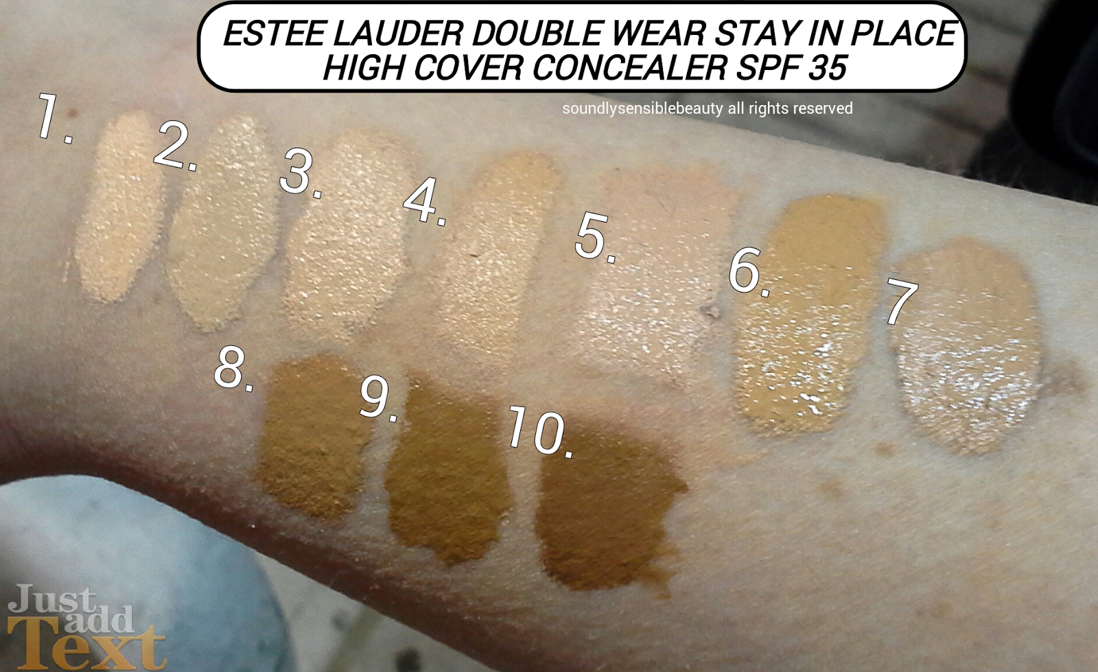 Estee Lauder Double Wear High Cover Concealer & Swatches of Shades