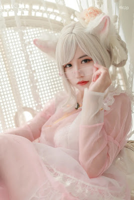 Coser@小仓千代w No.007 透明女仆粉色