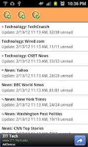 RSS News Reader screenshot 1