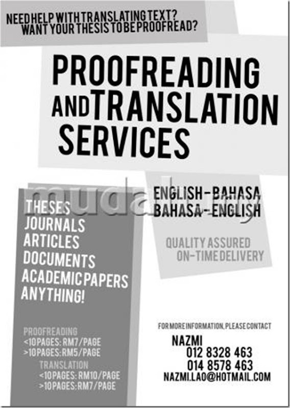 Translation & Proofreading Services
