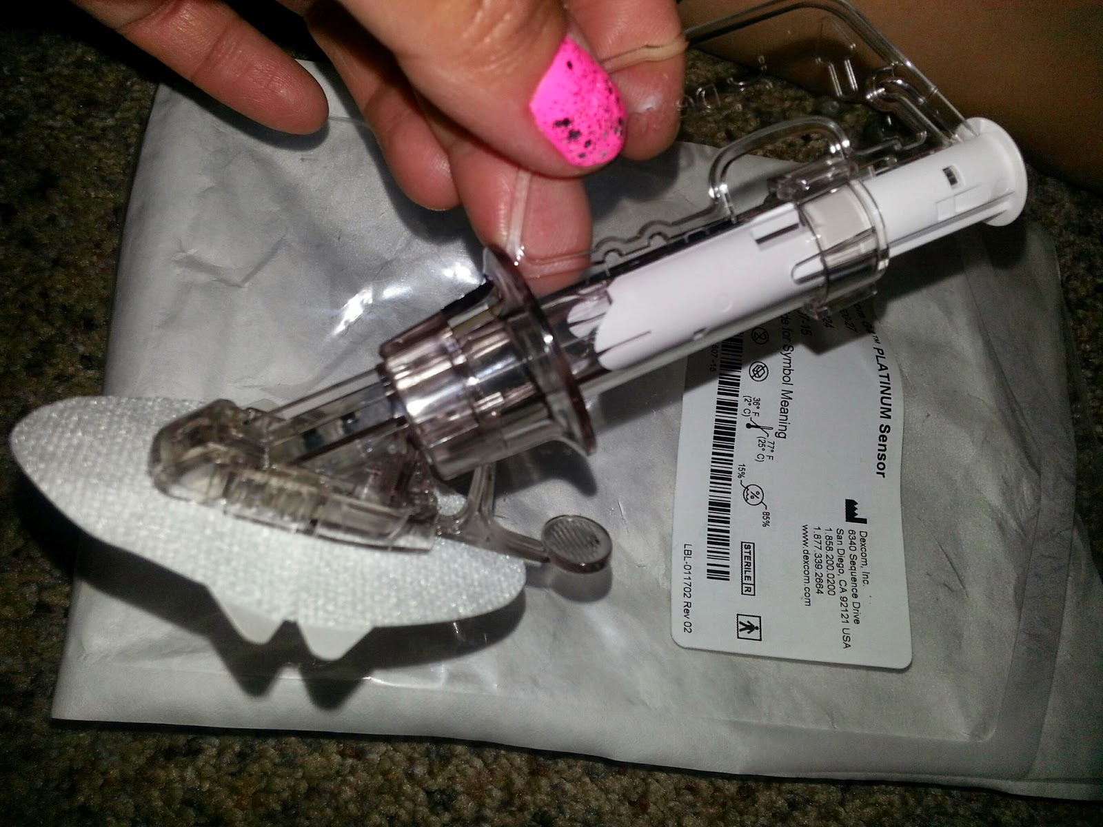 Inside The Mind of a T1D Mom Step by step...Continuous glucose monitor