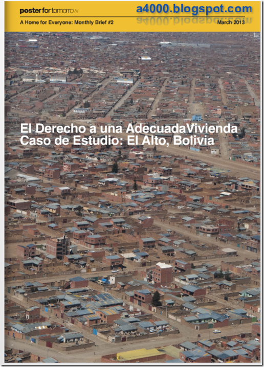 El Derecho a una Adecuada vivienda. Caso de Estudio: El Alto, Bolivia 2013 (PDF)