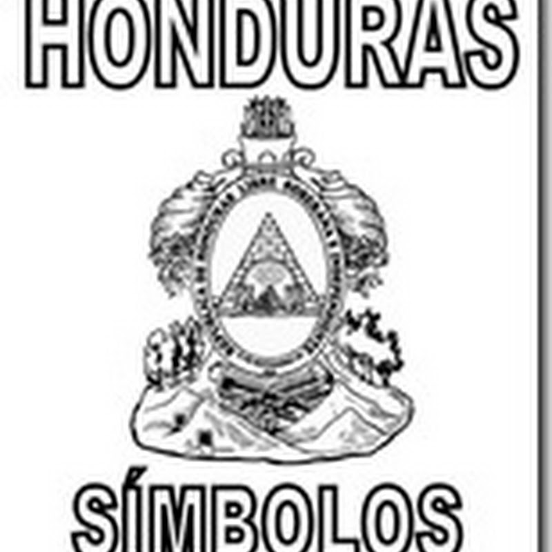 Honduras colorear dibujos de símbolos patrios