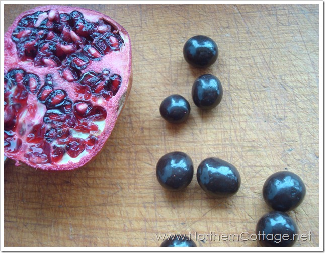 brookside chocolates with pomegranite @northerncottage.net