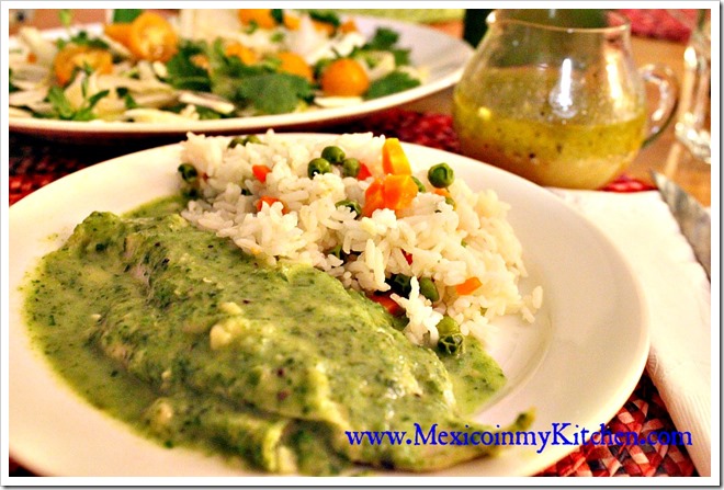 Quick & Easy Fish Fillets with creamy parsley sauce