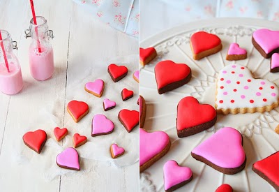 Galletas de corazones. ¡Deliciosas!