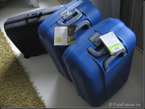 Cavalet Resväskor – Det blev två nya Smurfblå | FixarFarsan
