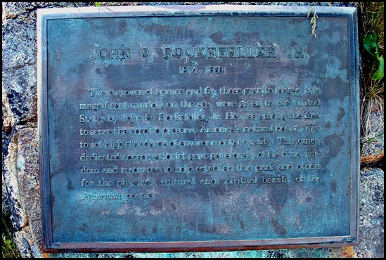 02y - Hiking Ocean Path - John D. Rockfeller, Jr. plaque
