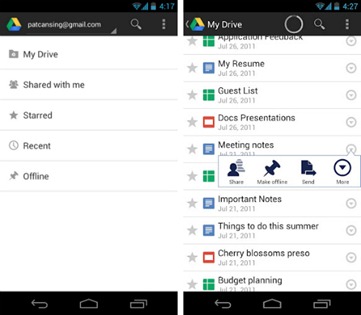 google drive лучшее андроид приложение