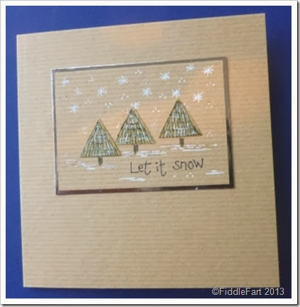 Kraft Christmas Tree Card
