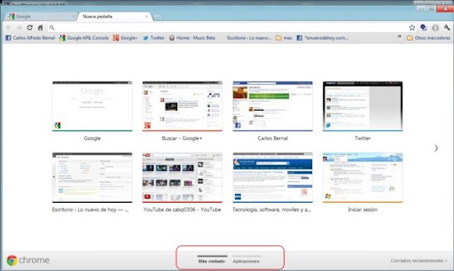 instaladas en Chrome
