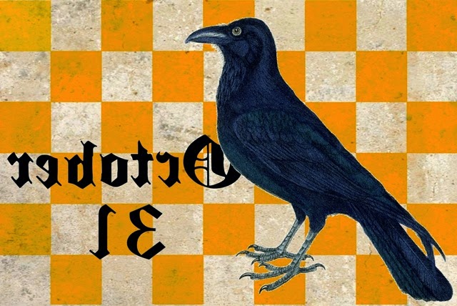 CONFESSIONS OF A PLATE ADDICT  Halloween Crow Graphic reversed