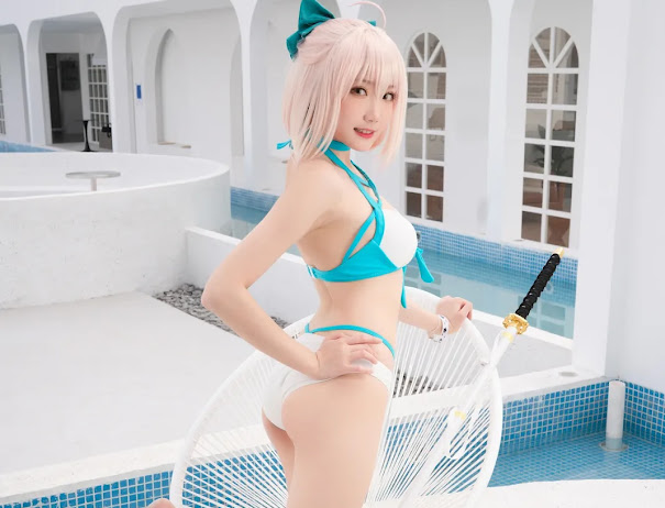 Coser@瓜希酱 总司水着满破