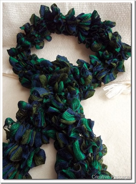 ruffle yarn scarf