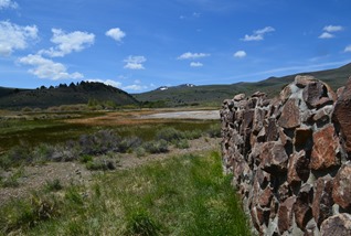 view from the developed spring
