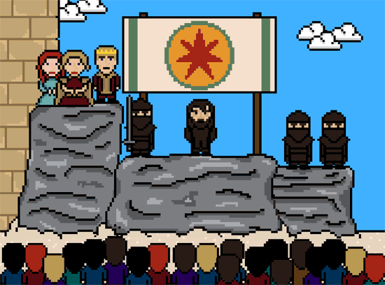 6. Ned Stark es ejecutado frente al Gran Septo de Baelor