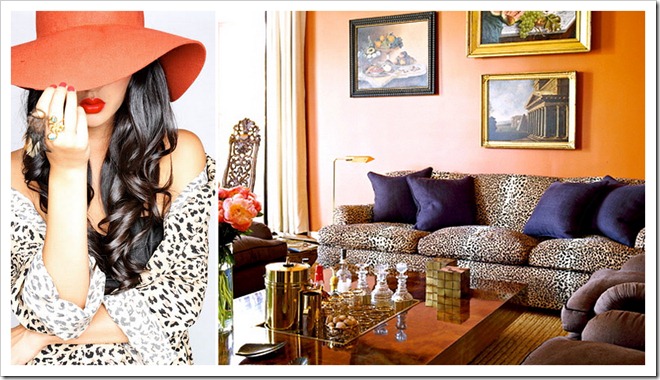 leopard & orange collage 2