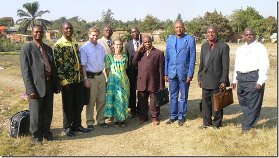 Evangelism Team Members with Synod Leadership of Katanga Province