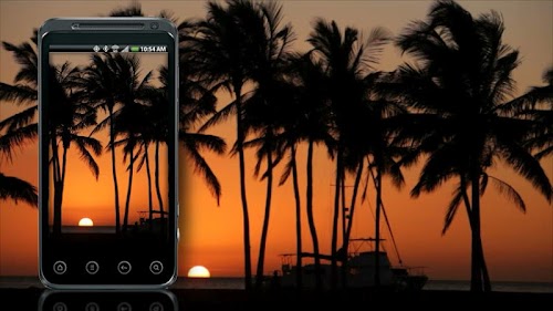 Android application Beach Live Wallpaper - Sunset screenshort