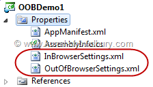 Silverlight 5 OOB Settings Demo - Settings.xml for both Out-of-Browser and In-Browser