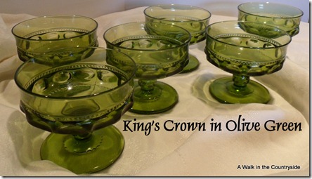A Walk in the Countryside: King's Crown in Olive Green