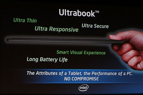 Ultrabook™ 是英特爾 （Intel）提出的全新筆電概念，意思就是指薄於 2 公分的輕薄筆記型電