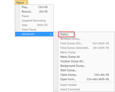 Advanced Macro Menu