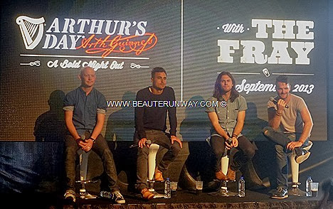 The FRAY concert GUINNESS ARTHUR’S DAY 2013 Singapore iconic GUINNESS pint glass shaped party arena located at The Promontory@Marina Bay showcased the Denver alternative-rock band and Singapore local band Ellipsis