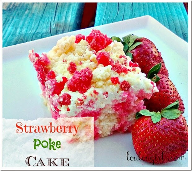 strawberry poke cake